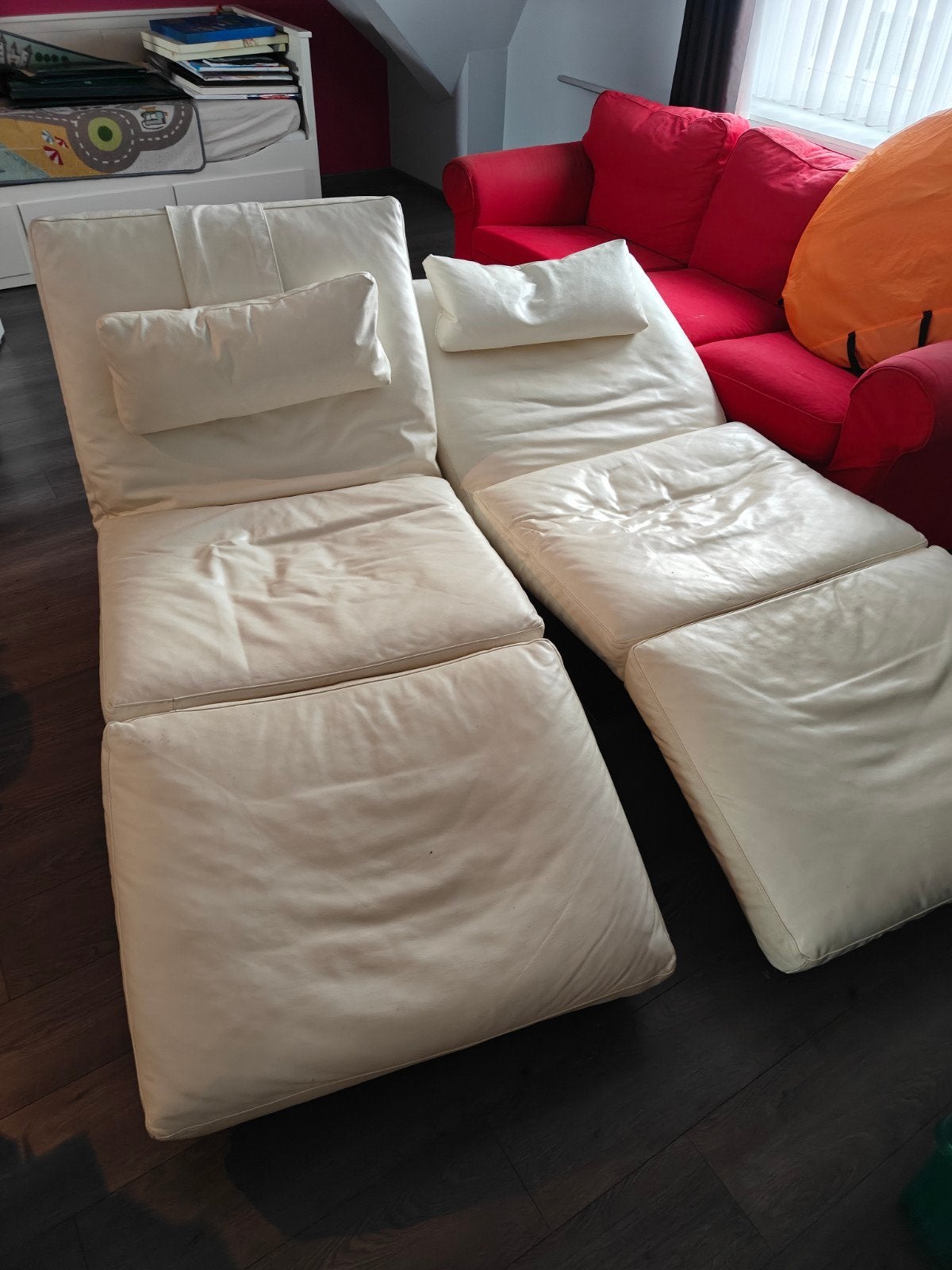 zetel Natuzzi, Huis en Inrichting, Ophalen, Leer, Zo goed als nieuw, Modern