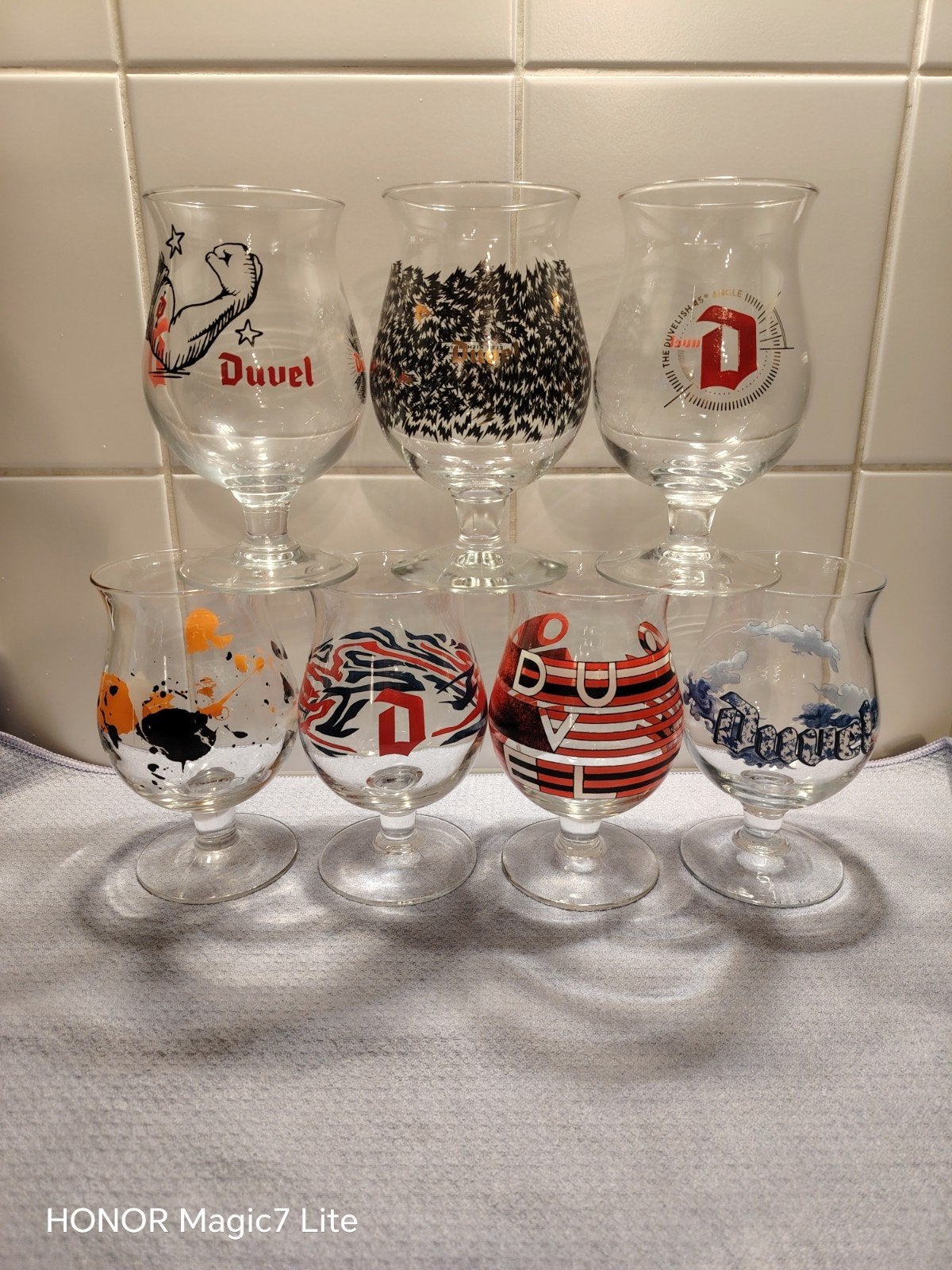 lot Duvel glazen., Ophalen of Verzenden, Nieuw, Glas of Glazen, Duvel