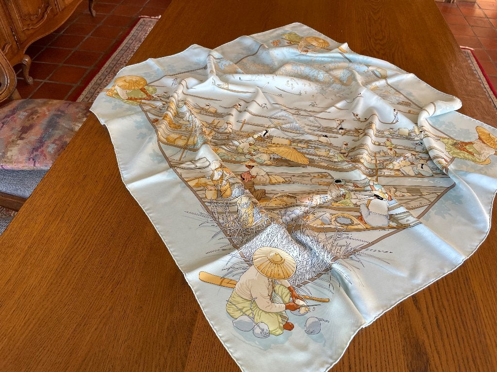 Hermes sjaal 100 % zijde, Hermes, Ophalen, Zo goed als nieuw, Sjaal