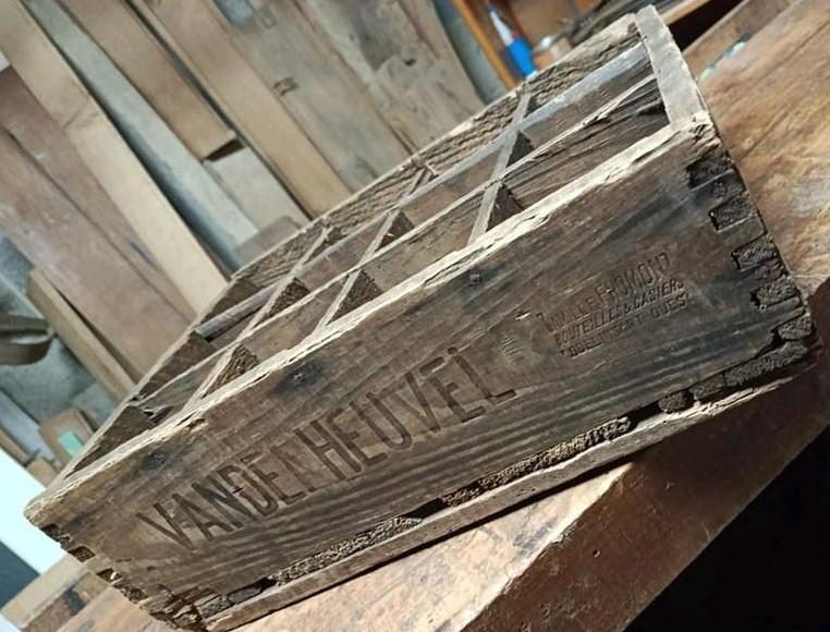 Casier bière vandenheuvel ancien bois, Enlèvement ou Envoi