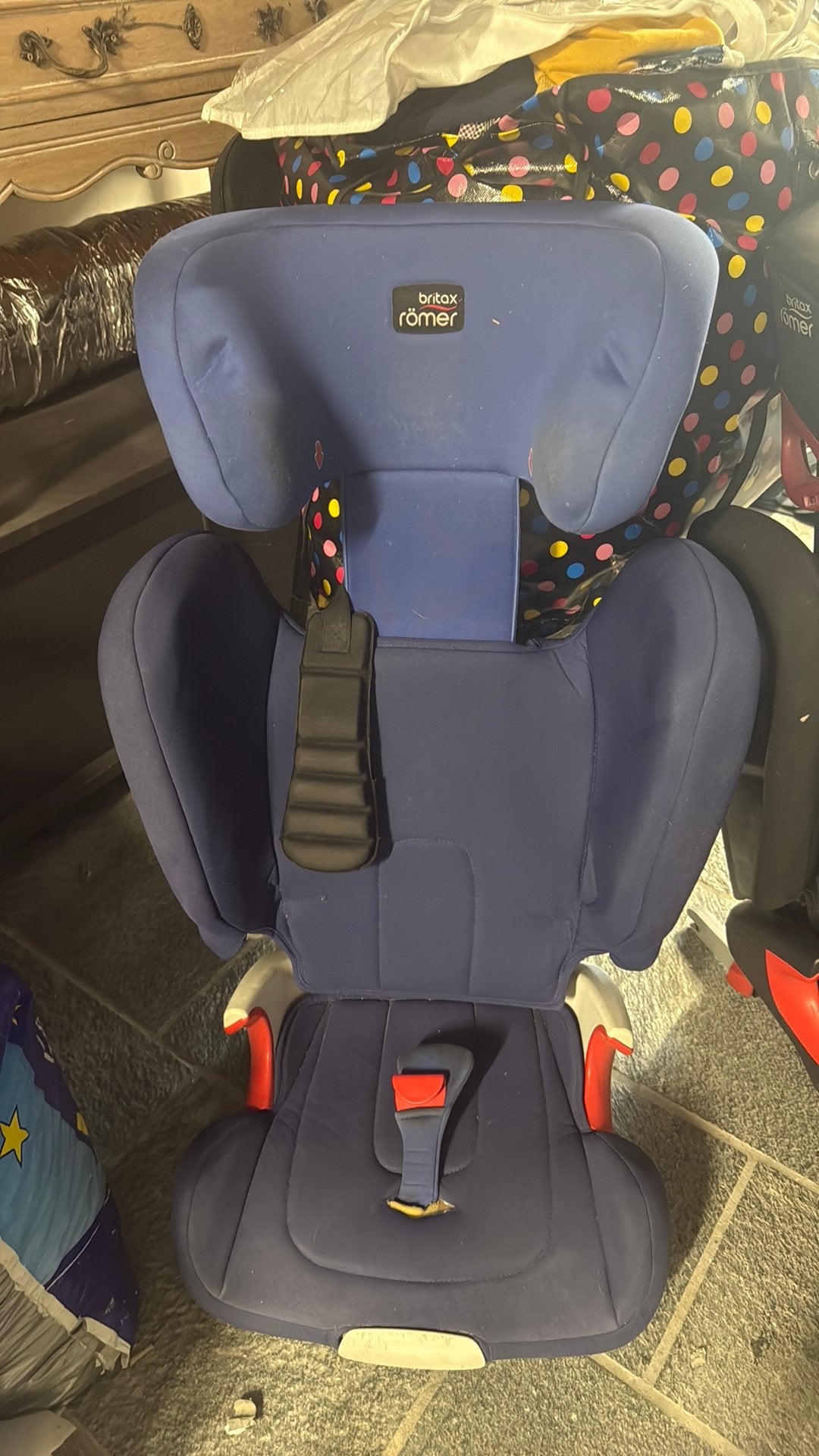 Siege romer bleu de 3 a 12 ans syseme Isofix, Romer, Dossier amovible, Enlèvement, Utilisé