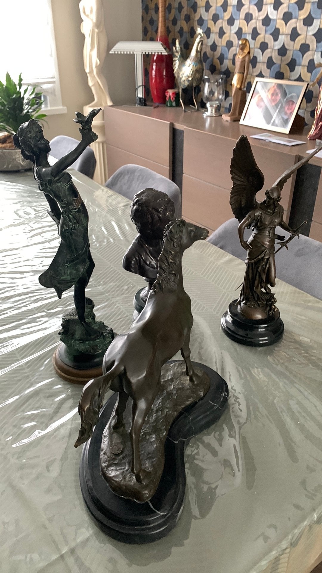 Sculpture en bronze, Enlèvement, Bronze