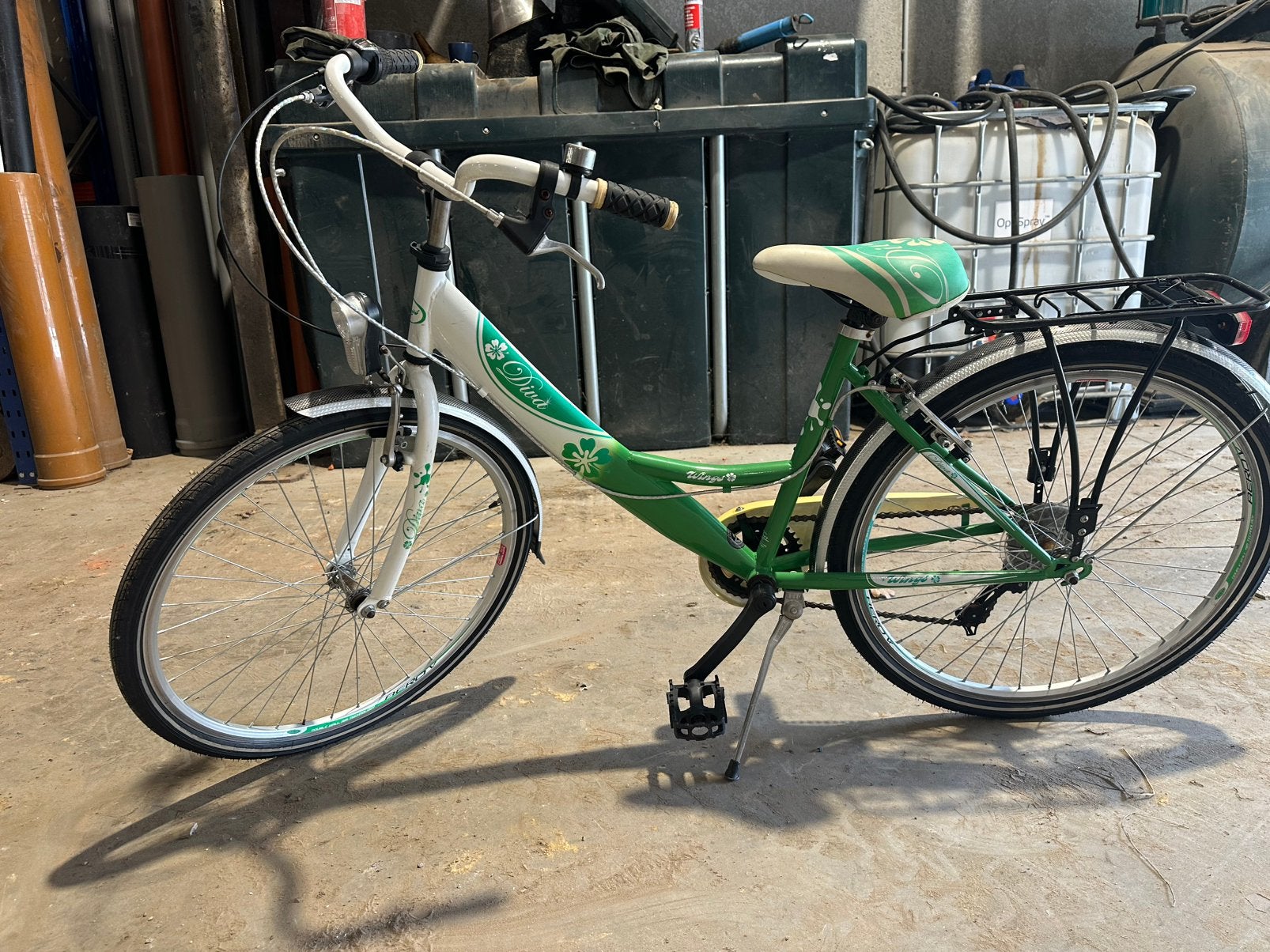 Meisjesfiets diva groen, Ophalen, Gebruikt
