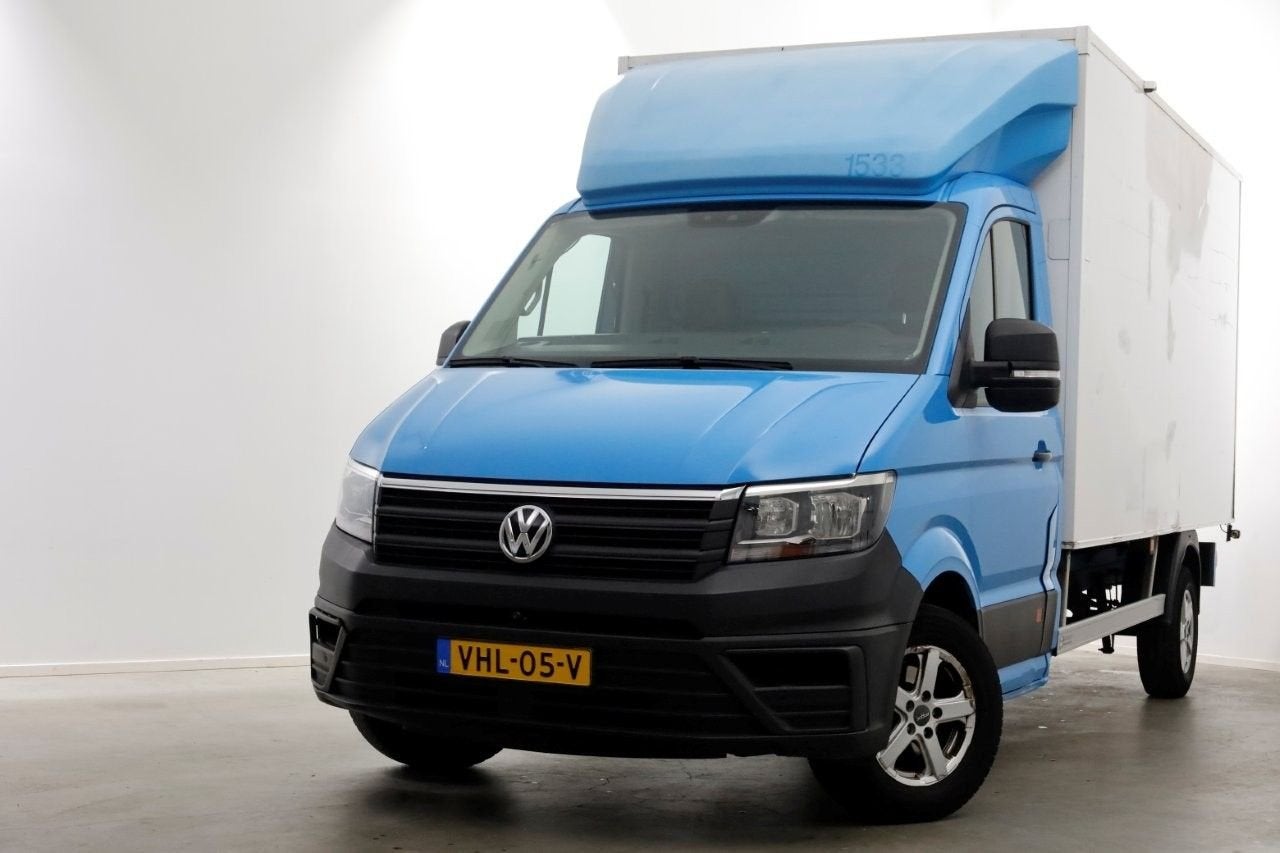 Volkswagen Crafter 35 2.0 TDI E6 Bakwagen met achterdeuren 2, Auto's, Blauw, Bedrijf, Onderhoudsboekje, Te koop