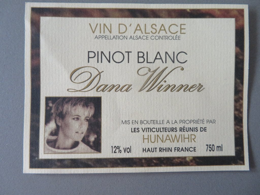 wijnetiket label Vin D,Alsace Pinot Blanc Dana Winner, Enlèvement ou Envoi, Comme neuf, Autres types