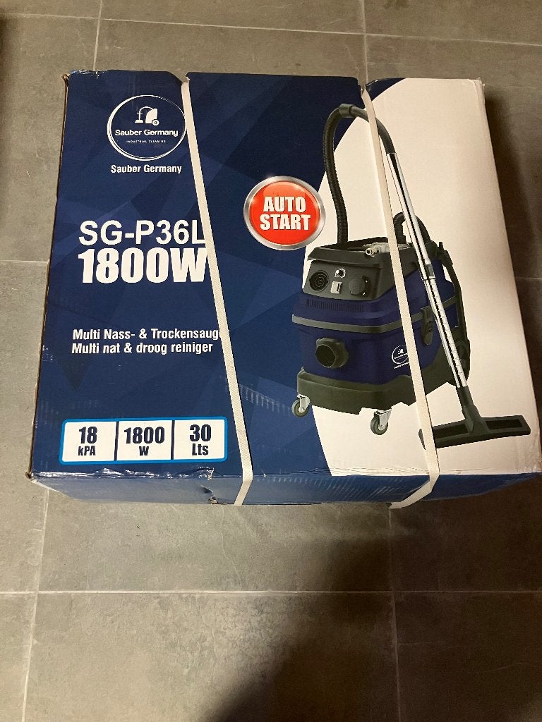 Sauber nat en droog stofzuiger, Overige merken, Nieuw, 1600 tot 2000 watt, Industriële stofzuiger