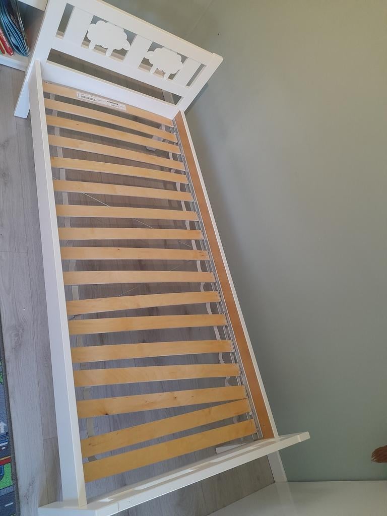 Lit enfant Ikea Kritter 70/160 + sommier extensible, Enlèvement, Comme neuf, 70 à 85 cm, Sommier à lattes