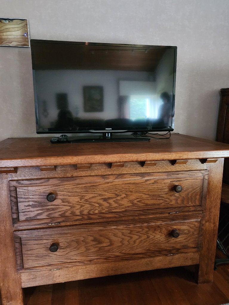 TV kast, Ophalen, Gebruikt, Eikenhout