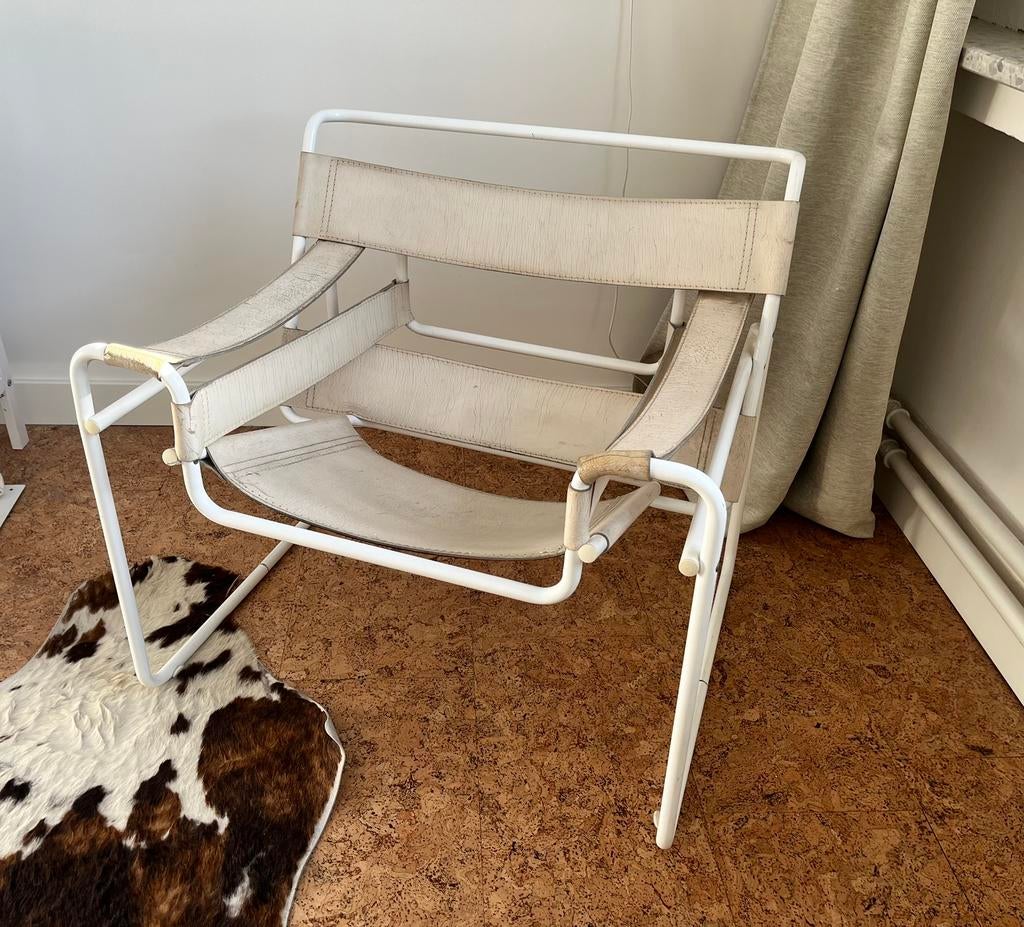 Stoel in Marcel Breuer / Wassily stijl, Enlèvement, Comme neuf, Cuir