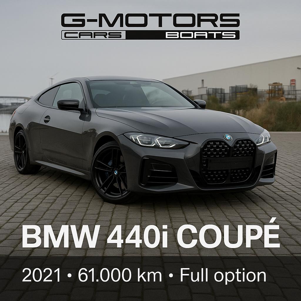 BMW 440i A XDrive coupé, Autos, Cuir, Argent ou Gris, Achat, Entreprise