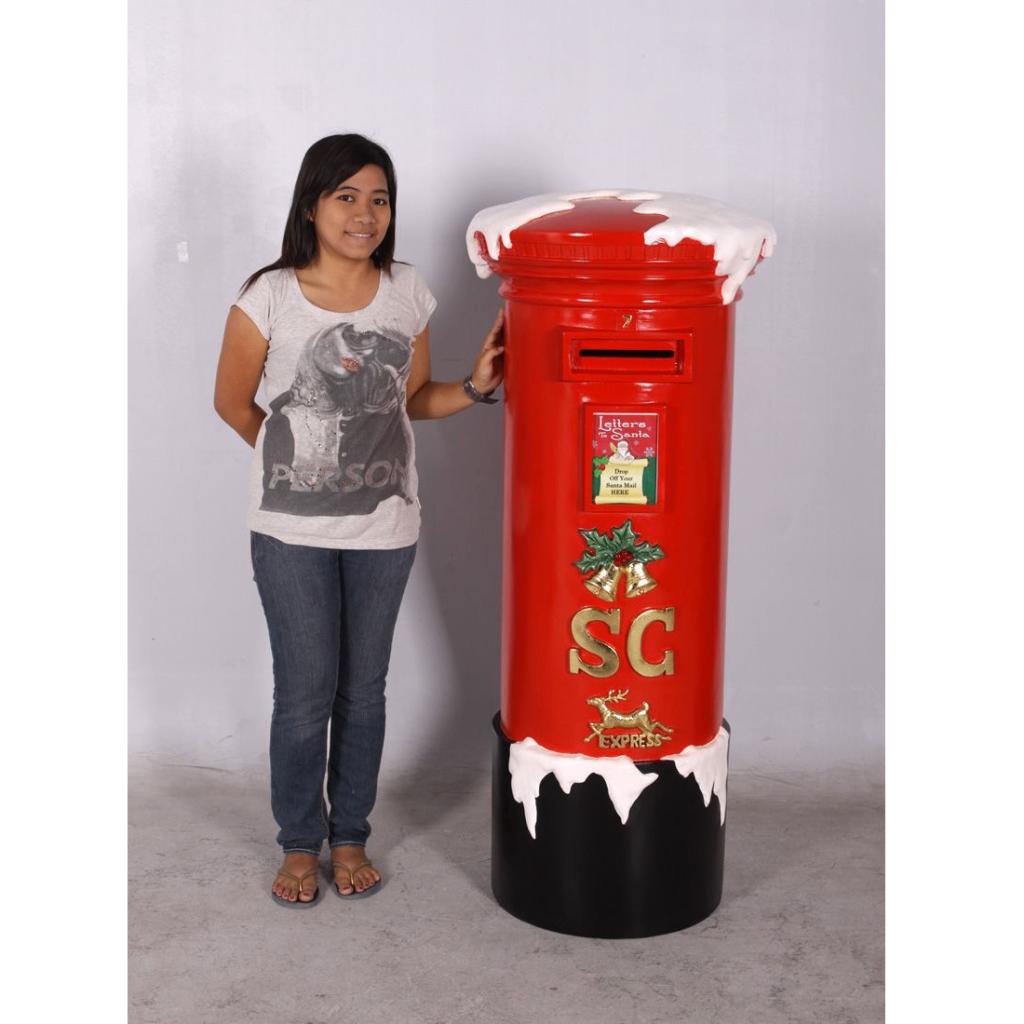 Boîte aux lettres du Père Noël — Père Noël 100 cm - Noël