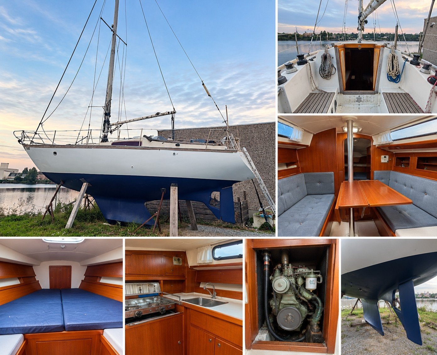 Voilier Balaton 30 pieds sur Brugge  – Diesel – Coque rénové, Watersport en Boten, Ophalen, Gebruikt, Binnenboordmotor, Diesel