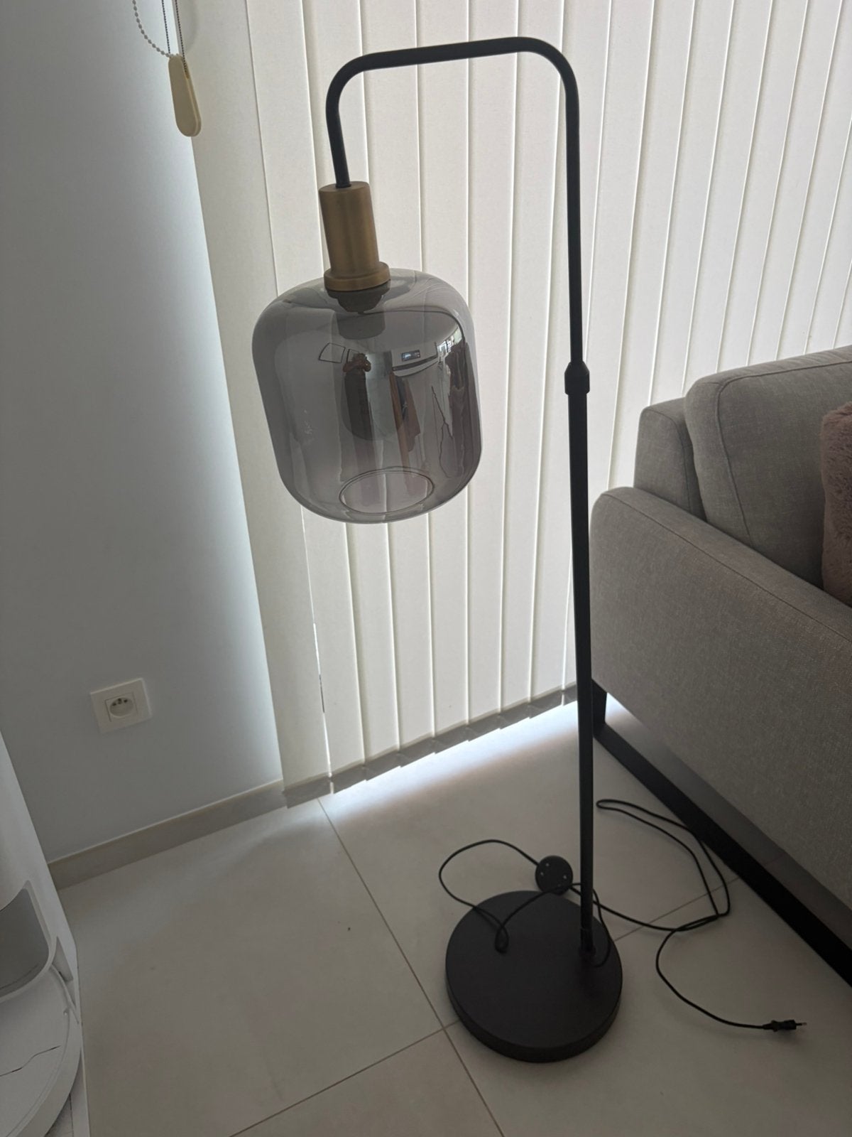 Staanlamp, Huis en Inrichting, Lampen | Vloerlampen, Ophalen, Zo goed als nieuw
