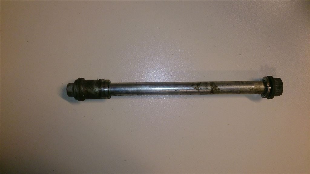 Kawasaki Z250 vooras Z250A Z250B wielas velgas front axle, Ophalen of Verzenden, Gebruikt