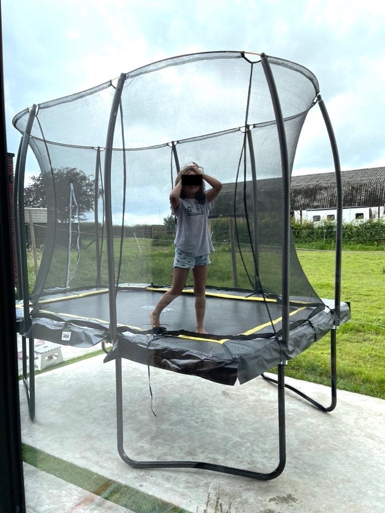 Trampoline SALTA Comfort Edition - 305x214cm Rechthoekig, Ophalen, Gebruikt