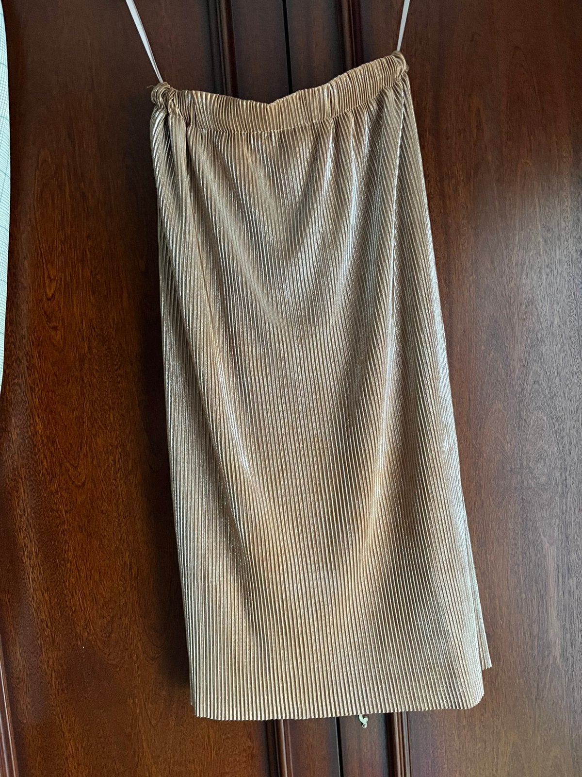 Rechte  gevoerde goudkleurige rok van Ydence, Kleding | Dames, Rokken, Ophalen of Verzenden, Zo goed als nieuw, Maat 36 (S)