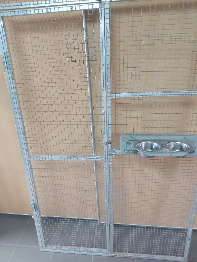 Alu deurpaneel voliere, Dieren en Toebehoren, Ophalen, Gebruikt, Aluminium, Volière
