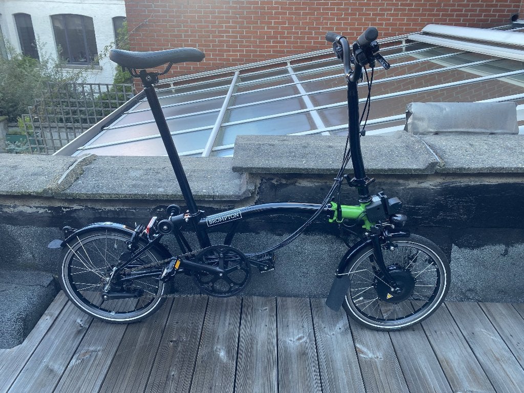 Brompton elektrische C Line 6 versnellingen, Ophalen, Gebruikt, Brompton, 16 tot 18 inch