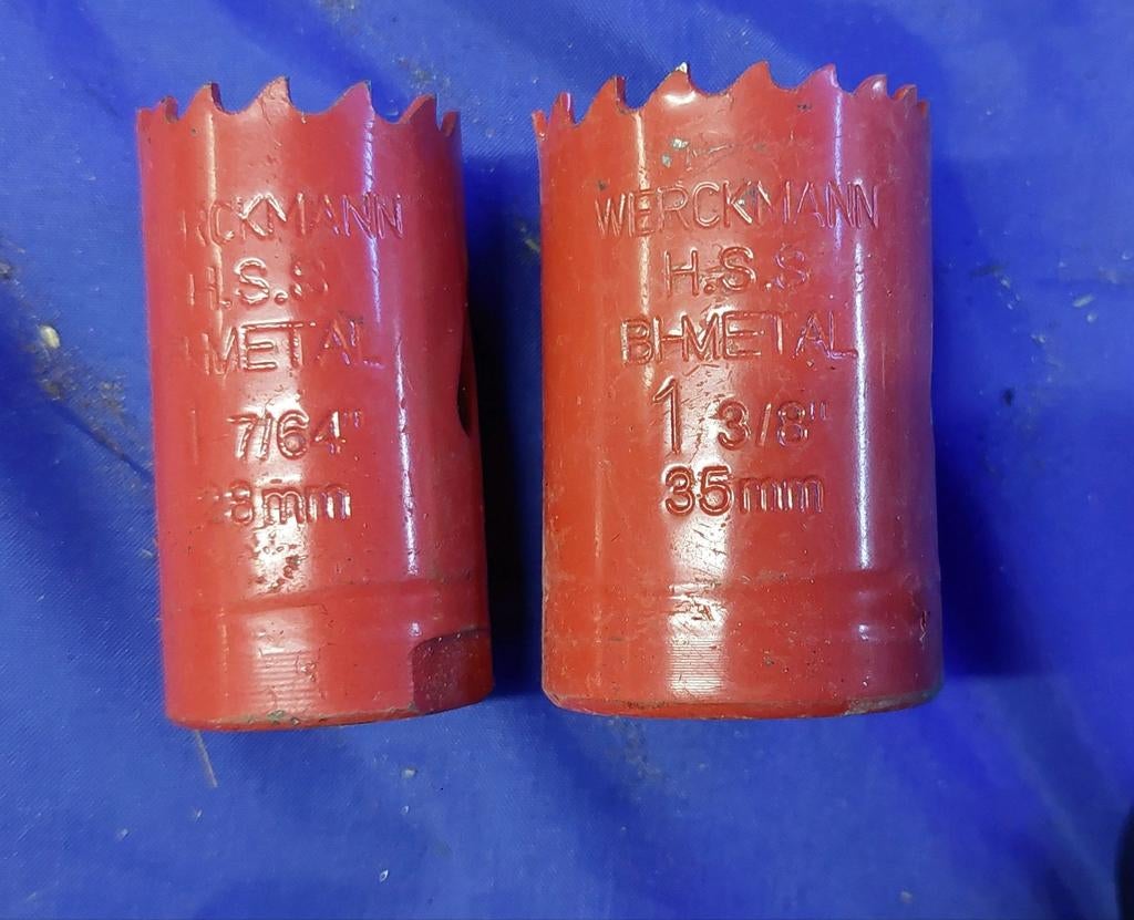 Lot de 2 scies emporte-pièces Werckmann bimétalliques HSS 35, Enlèvement