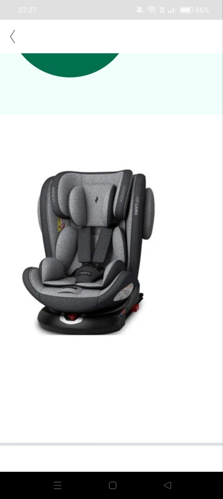 autostoel met isofix, Kinderen en Baby's, Gebruikt, Verstelbare rugleuning, 9 t/m 36 kg, Isofix