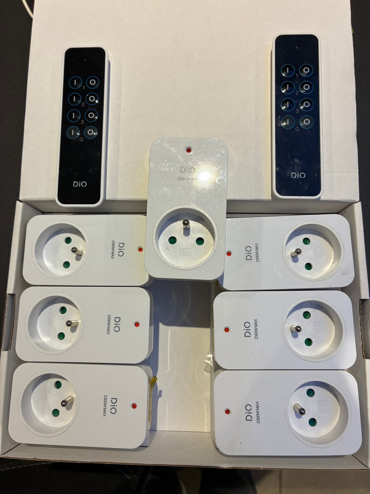 Set 7x DIO PDR-2300 stopcontact met afstandsbediening, Enlèvement ou Envoi, Utilisé, Interrupteur