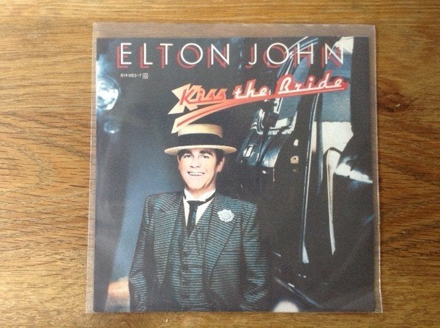 single elton john, 7 inch, Ophalen of Verzenden, Beschermende buitenhoes, Rock en Metal