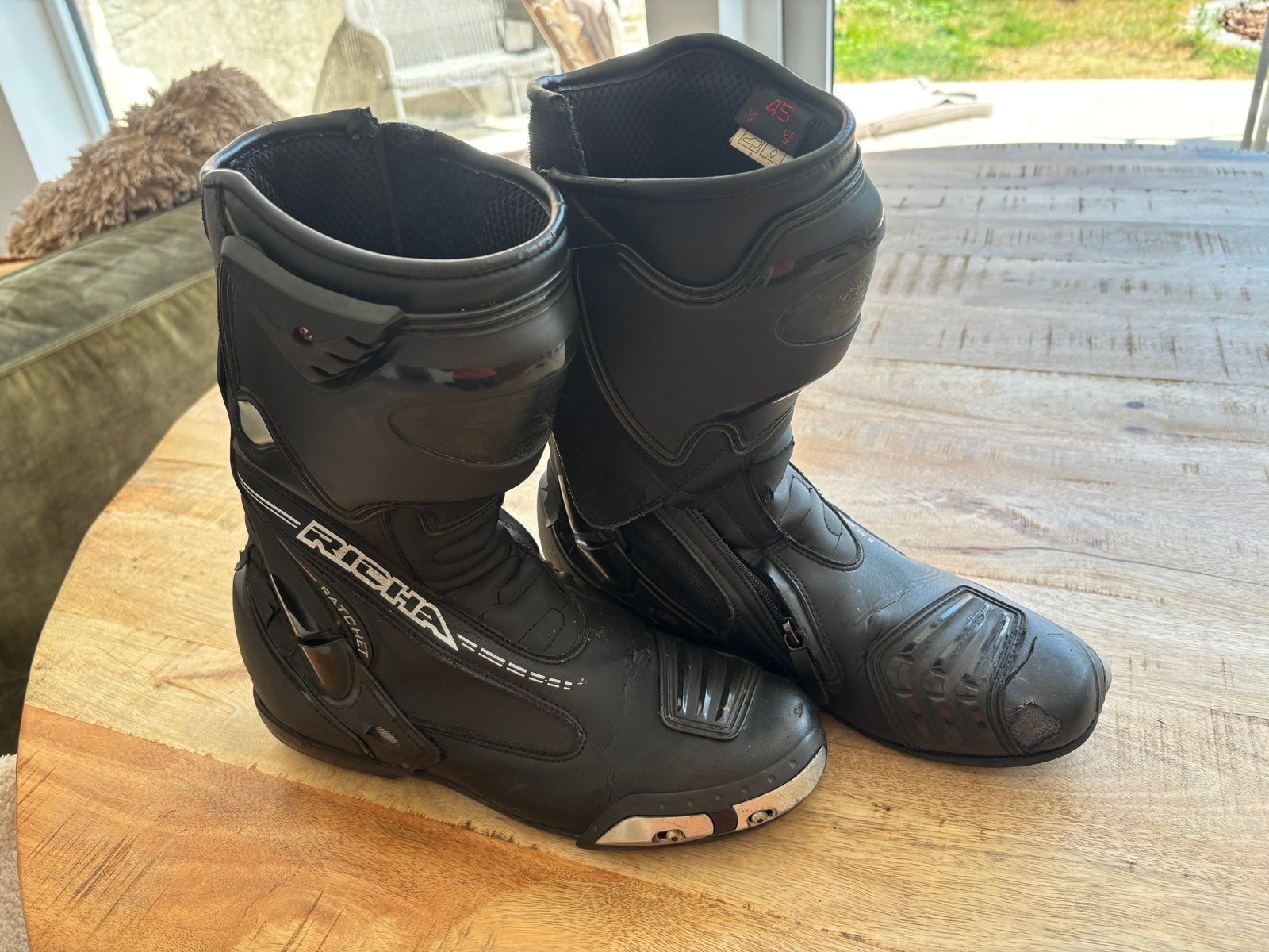 Motorlaarzen Richa Zomer Maat 44, Motoren, Kleding | Motorkleding, Ophalen of Verzenden, Laarzen