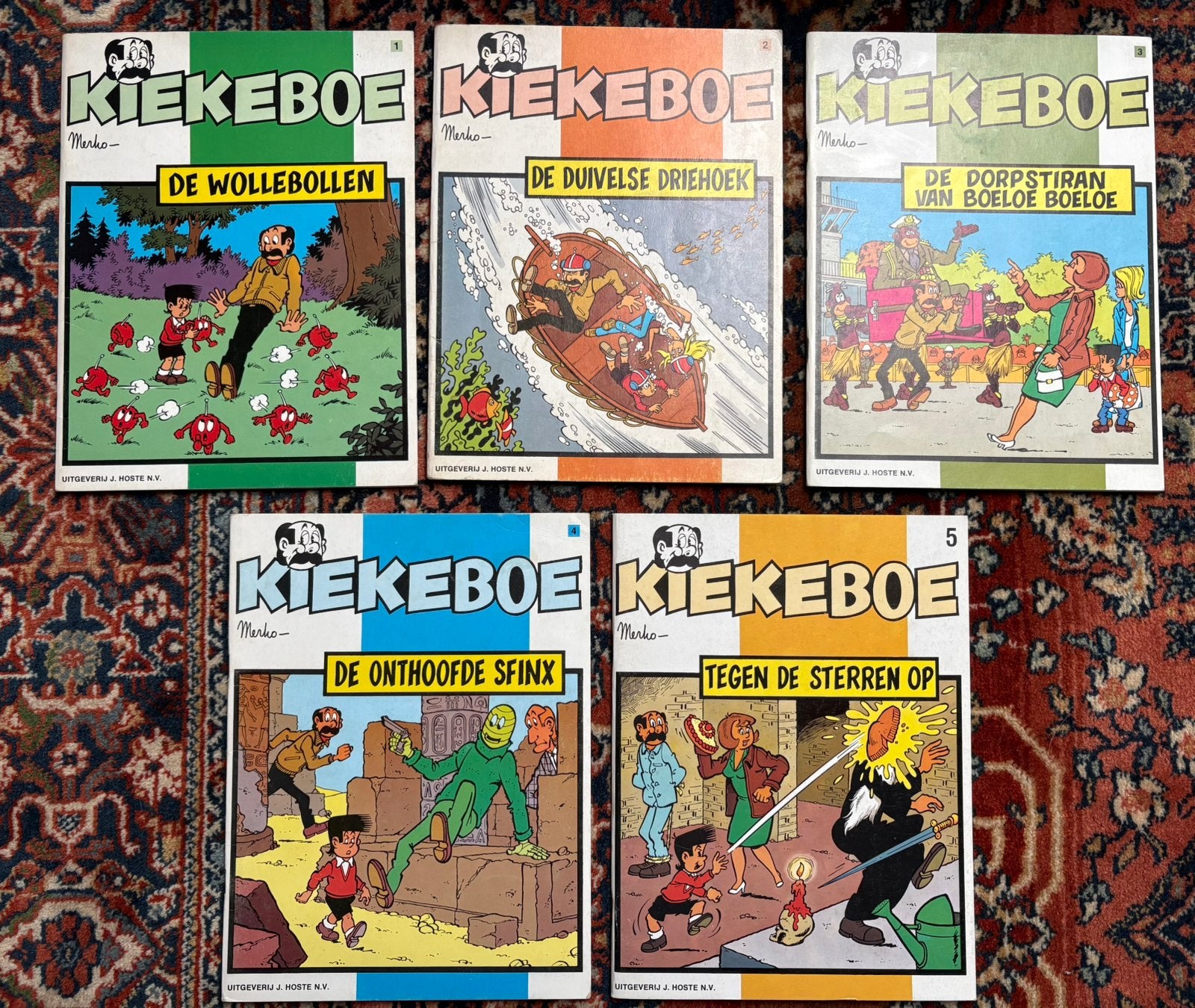 Kiekeboe - Hoste - nummers 1 tot 45 eerste druk, Ophalen of Verzenden, Zo goed als nieuw