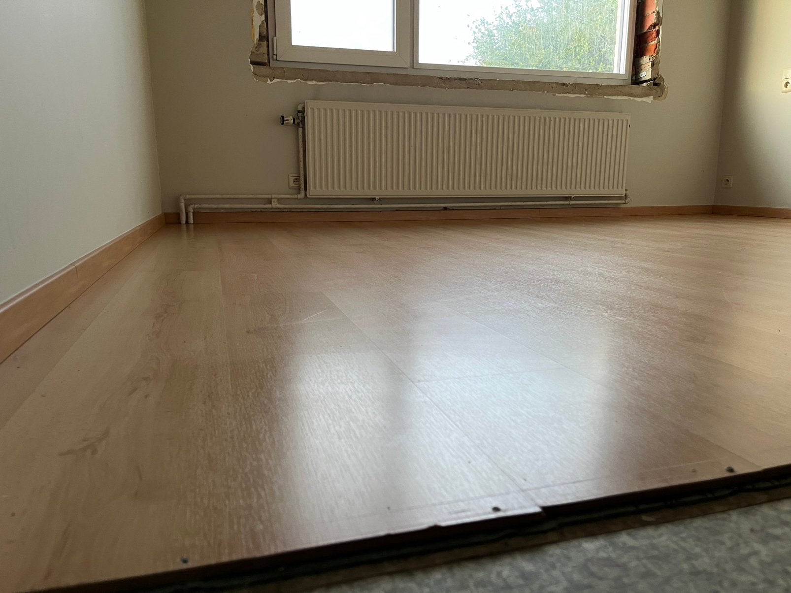 Laminaat en ondervloer 10,3m2, Doe-het-zelf en Bouw, Ophalen, Gebruikt, Laminaat