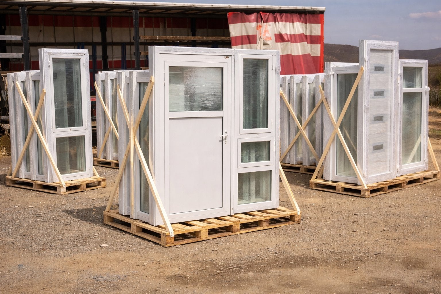 Porte dbl vitrage en PROMO, Bricolage & Construction, Volets, Enlèvement ou Envoi