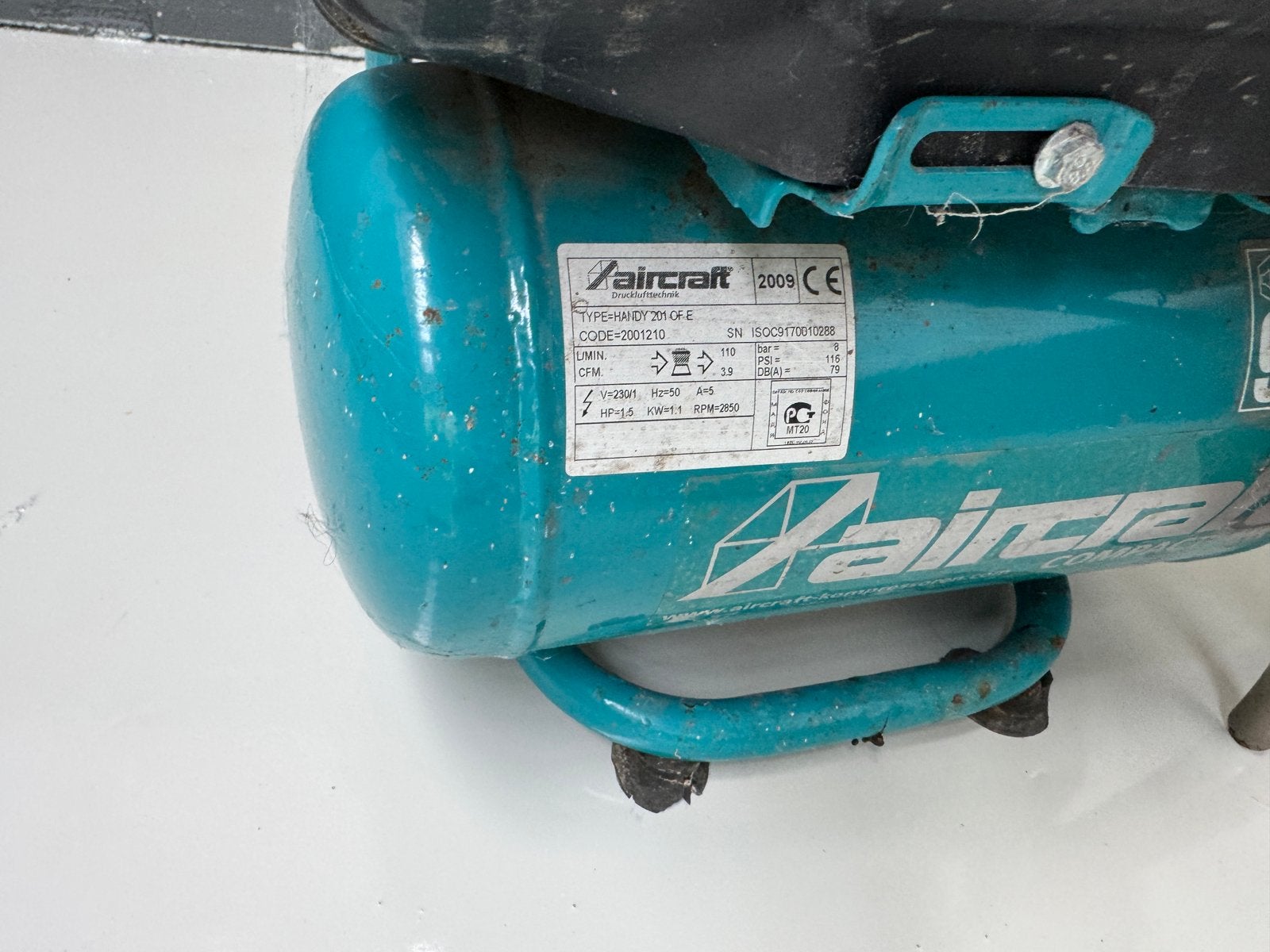 Aircraft compact air pergece staat mez toebehoren, Doe-het-zelf en Bouw, Compressors, Ophalen, Zo goed als nieuw