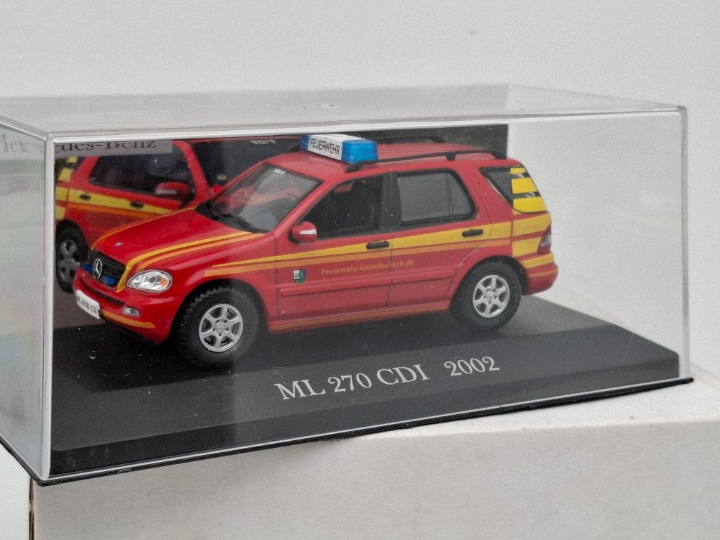 Service d'incendie Mercedes Benz ML270 (2002) - 1/43, Envoi, Comme neuf, Voiture
