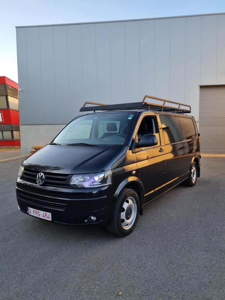 TRANSPORTER T5 2.0 TDI 180PK 2013 5pl, Auto's, Volkswagen, Voorwielaandrijving, Monovolume, Zwart, Zwart