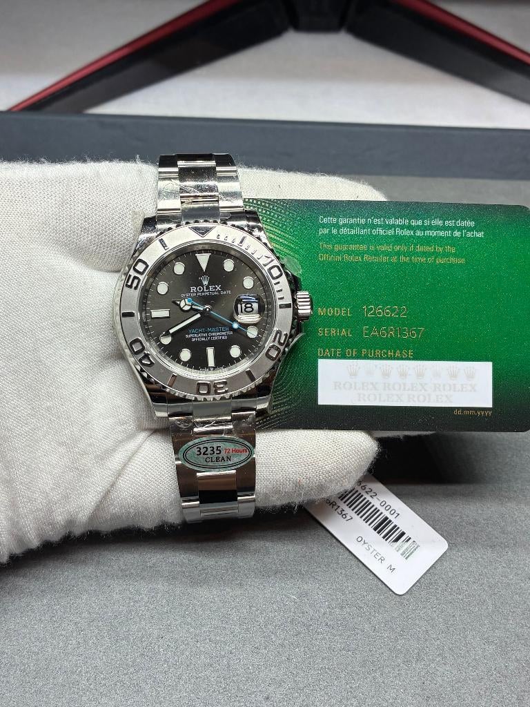 Rolex Yacht-master sunraise, Handtassen en Accessoires, Horloges | Heren, Rolex, Staal, Staal, Ophalen of Verzenden