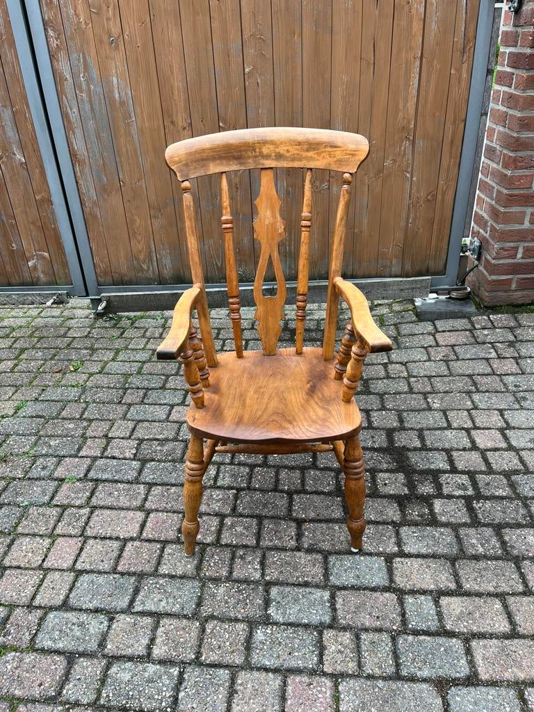 Oude Windsor Stoel Hout, Antiek en Kunst, Antiek | Meubels | Stoelen en Sofa's, Ophalen
