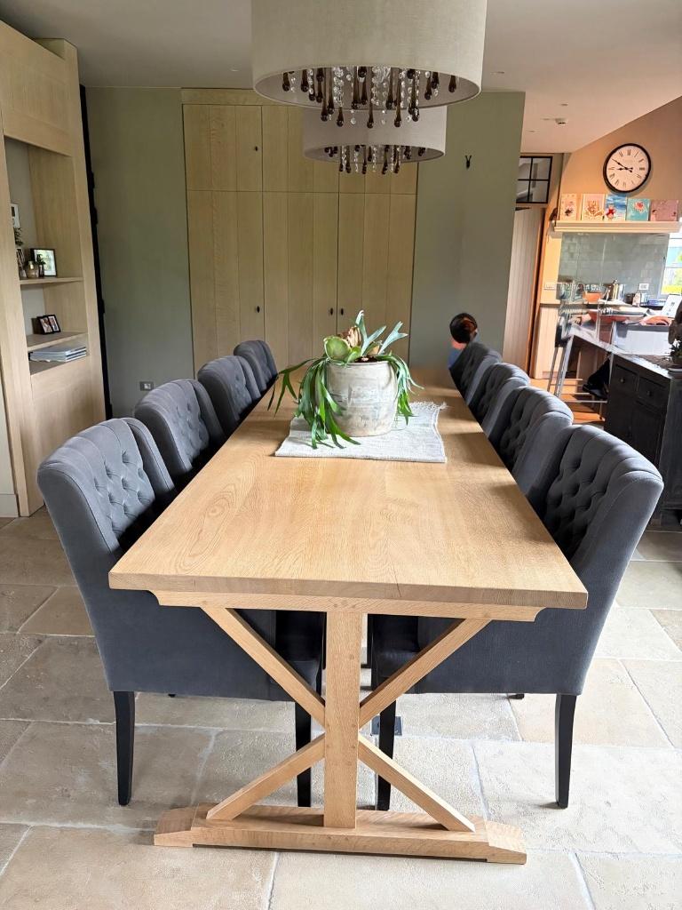 tafel, Huis en Inrichting, Ophalen, Eikenhout, 200 cm of meer, 50 tot 100 cm