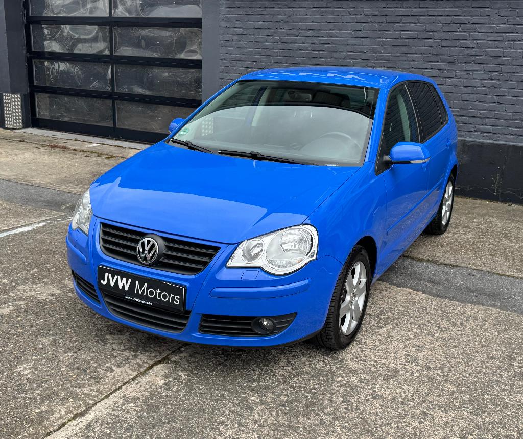 Volkswagen Polo 1.2i – 95Dkm – TOP– Airco – Zetelverwarming, Voorwielaandrijving, Stof, Zwart, 4 cilinders