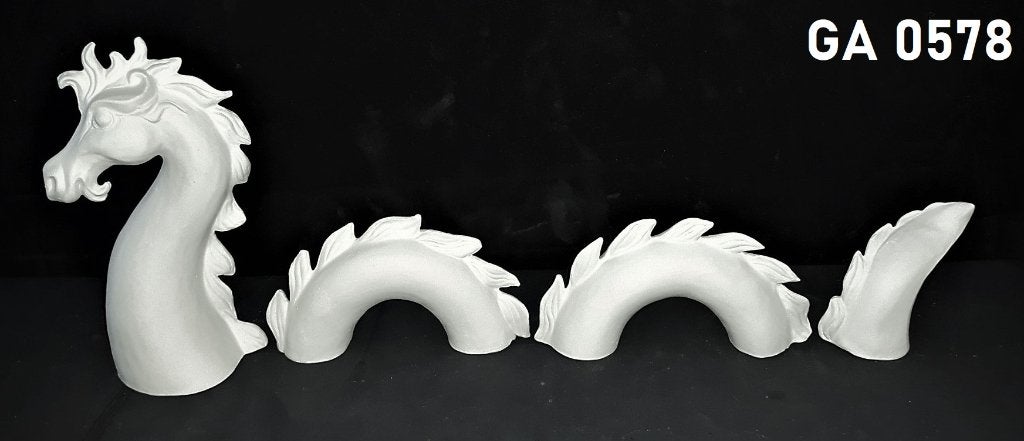 Loch Ness monster in wit keramiek (biscuit), Ophalen of Verzenden, Nieuw