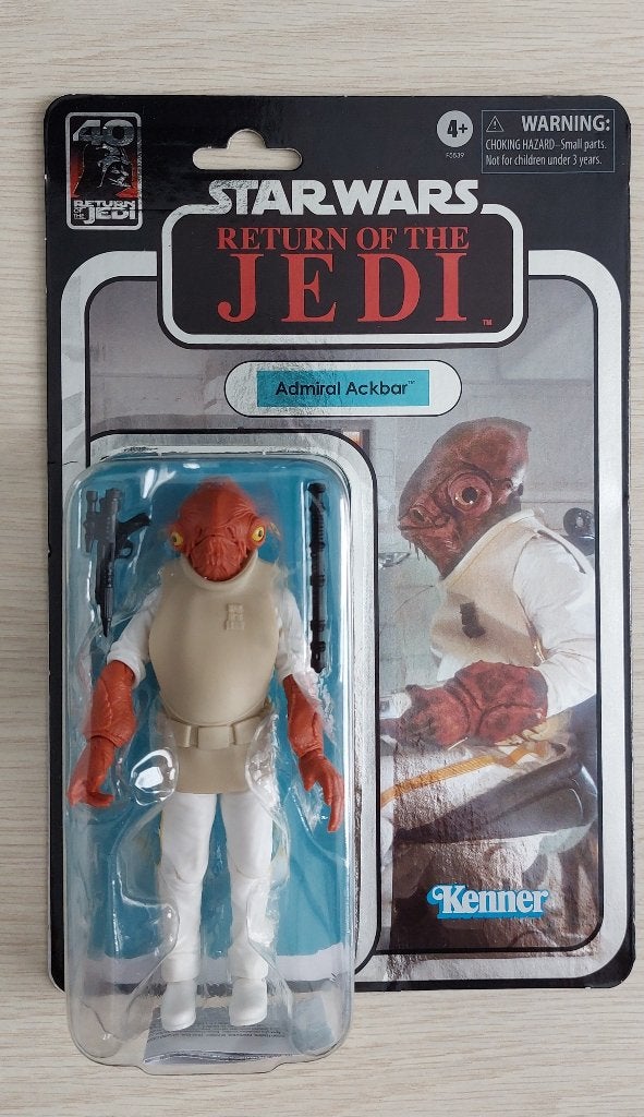 Star wars black series Admiral Ackbar 40th anniversary, Ophalen of Verzenden, Nieuw, Actiefiguurtje