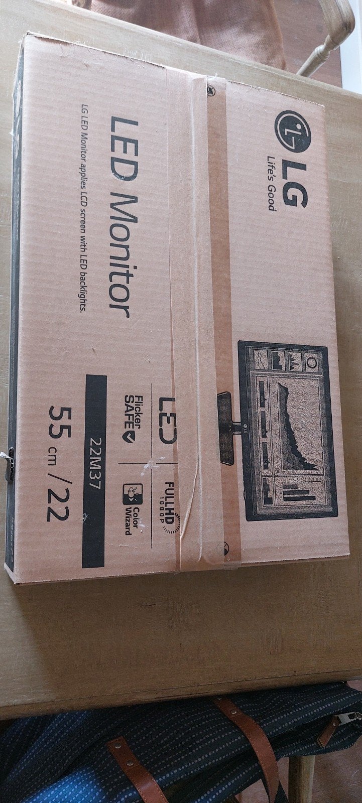 LG 22M37A computerscherm, Informatique & Logiciels, Moniteurs, Enlèvement, HD, LG, LED
