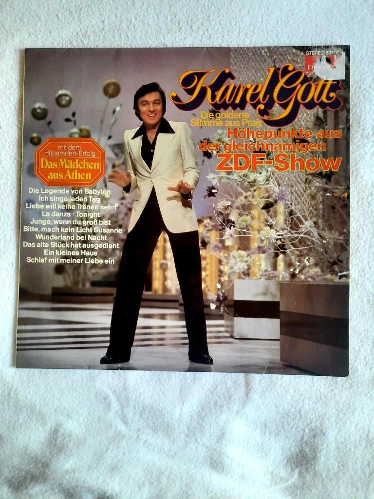 Karel Gott - Höhepunkte aus der gleichnamigen ZDF-Show, Cd's en Dvd's, Vinyl | Overige Vinyl, Ophalen, Gebruikt, 1970 - 1979, Inclusief binnenhoes