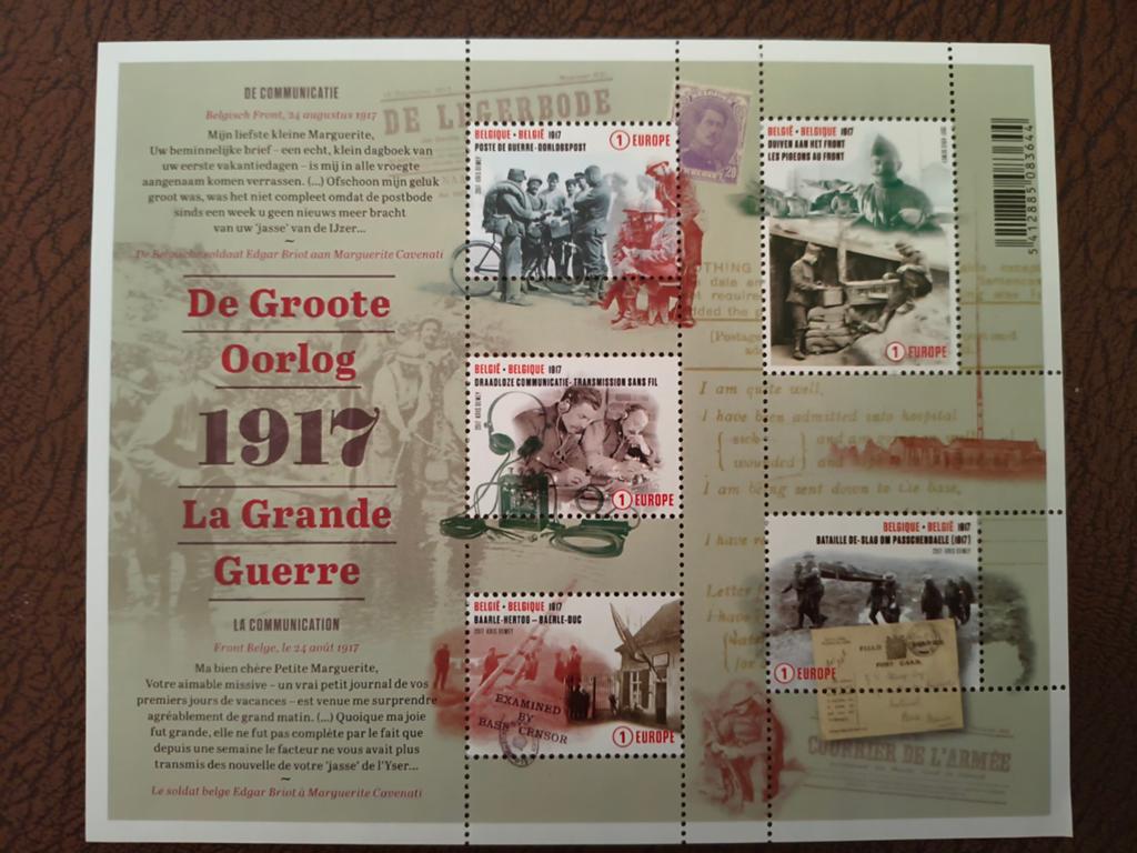 Blok De Groote Oorlog 1917, Verzenden, Postfris, Europa