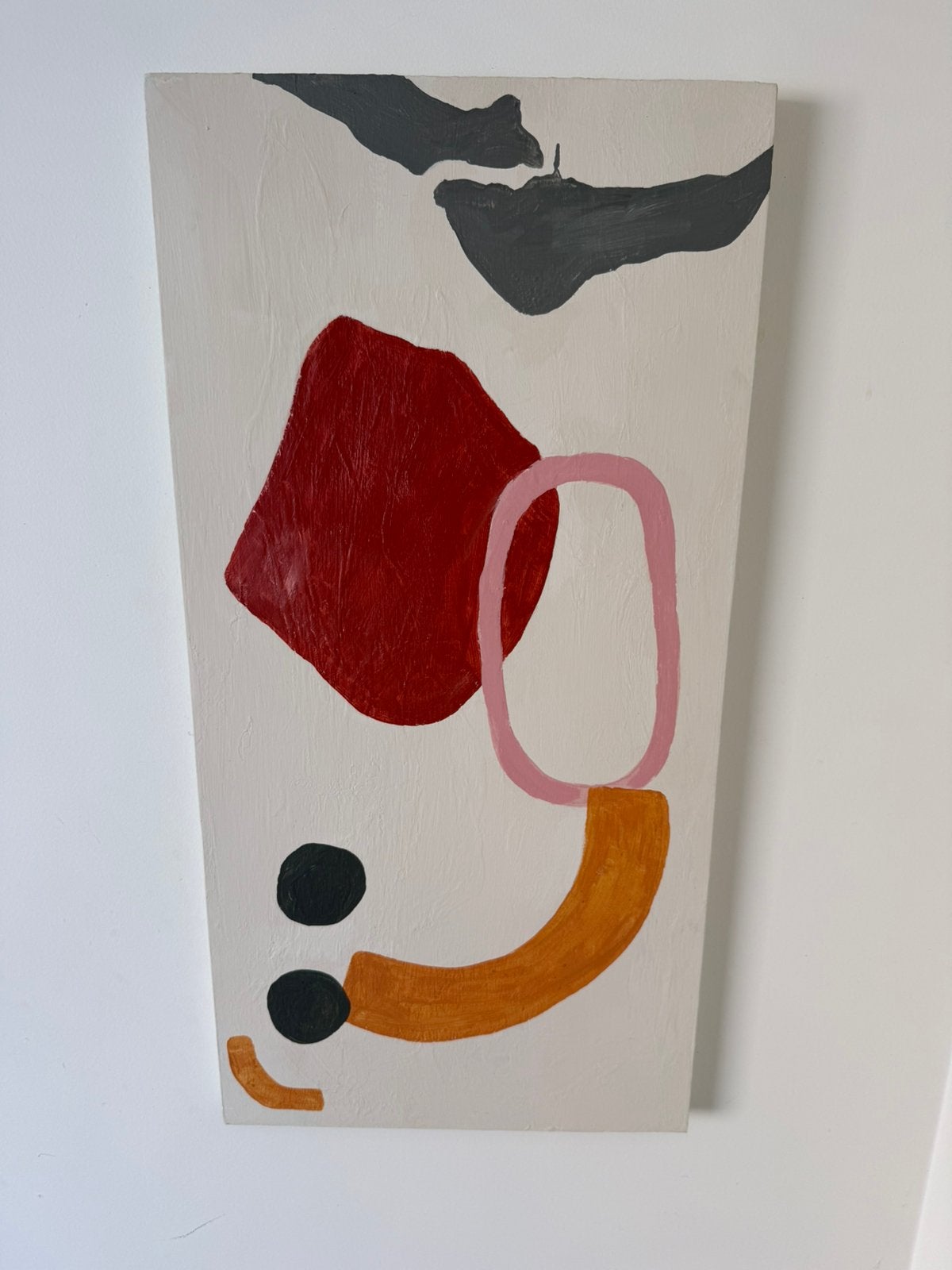 Abstract schilderij; 80 op 40 cm, Antiek en Kunst, Ophalen