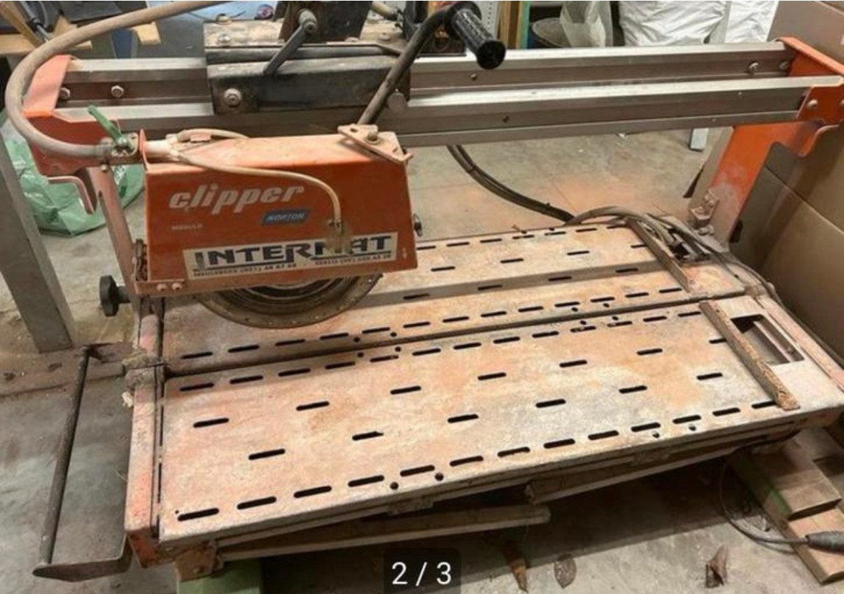Norton clipper steenzaagmachine tegelzaagmachine, Ophalen, Zo goed als nieuw