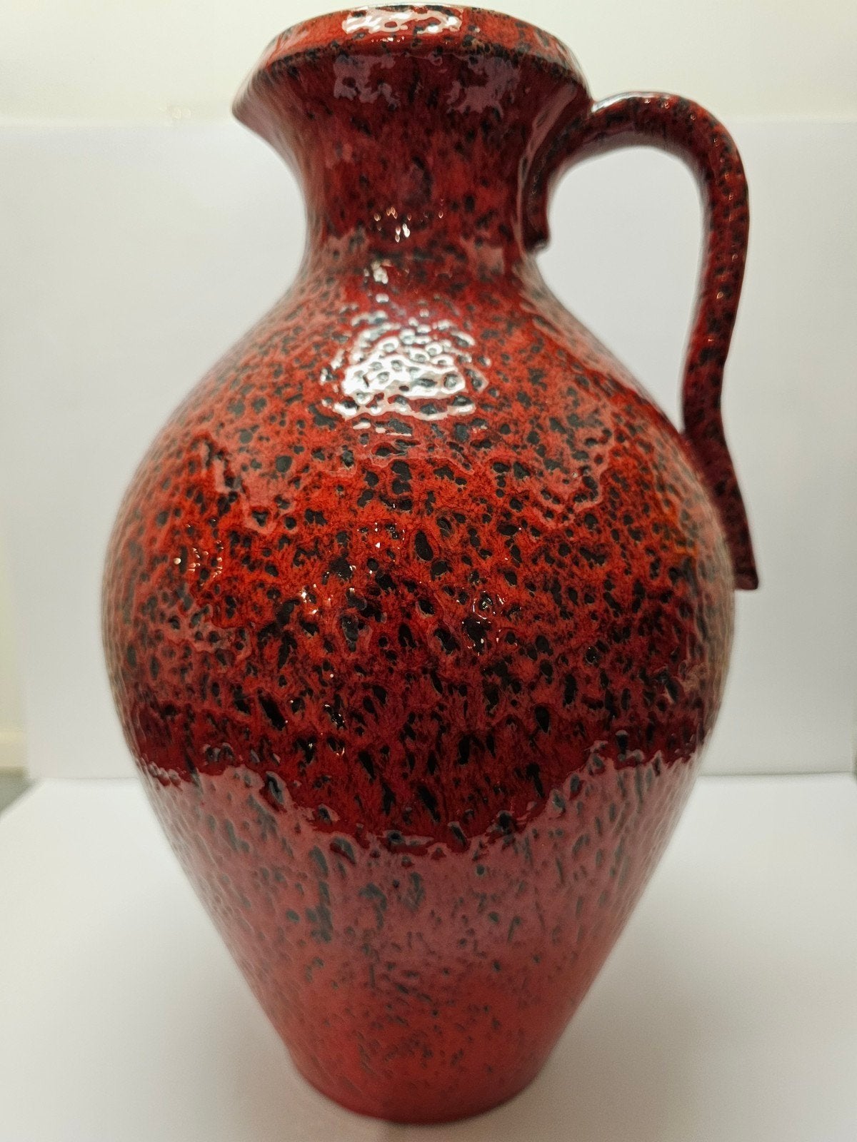 Grote vaas met lavaglazuur - Wächtersbach, Antiek en Kunst, Ophalen of Verzenden