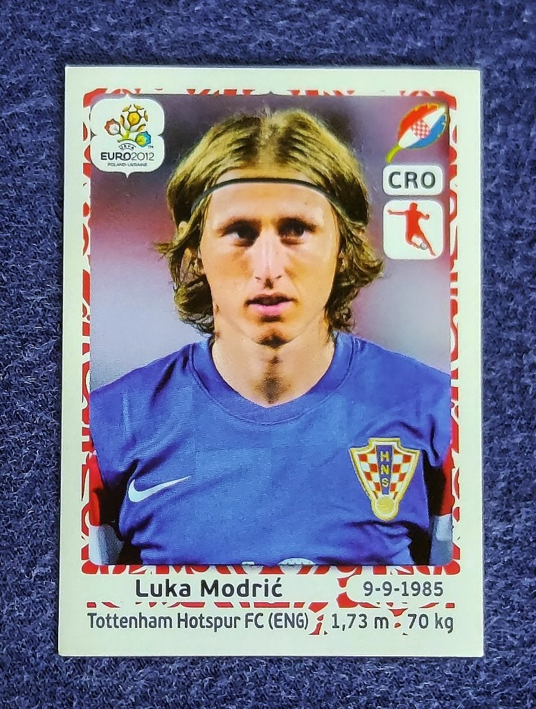 Panini sticker card voetbal ' EK Euro 2012 - L. Modric ', Verzamelen, Ophalen of Verzenden, Nieuw, Poster, Plaatje of Sticker