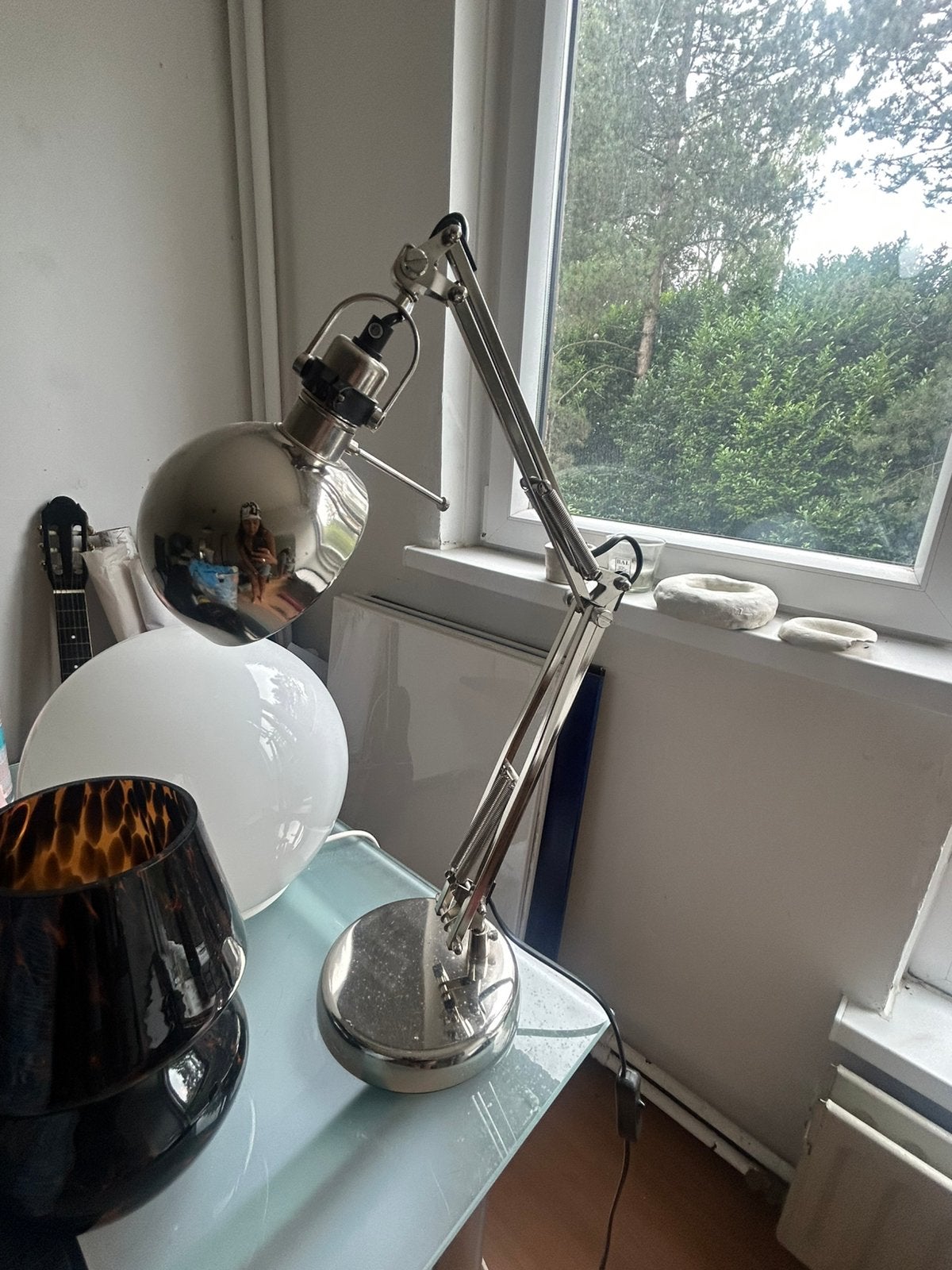 Lampe argentée Ikea, Maison & Meubles, Lampes | Lampes de table, Enlèvement, Comme neuf