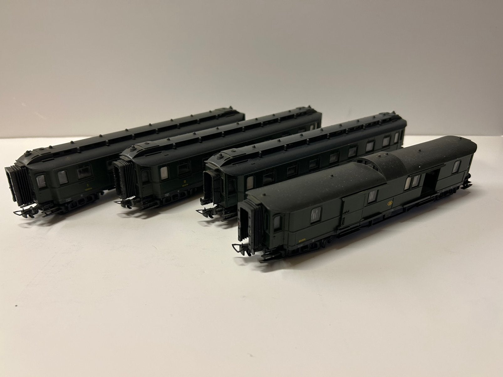 SNCB NMBS lot 4 voitures voyageurs HO DC, Autres marques, Analogique, Enlèvement ou Envoi, Wagon