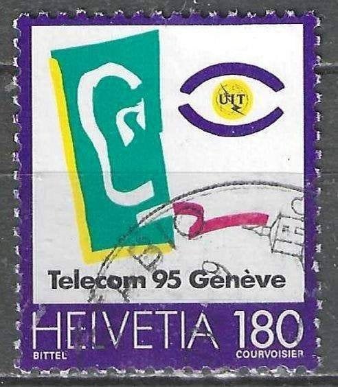 Suisse 1995 - Yvert 1486 - Telecom 1995 (ST), Envoi, Affranchi