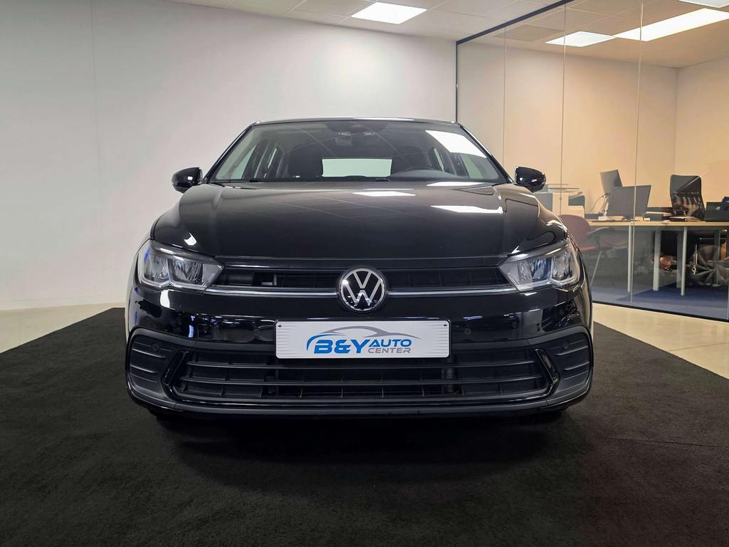 Volkswagen Polo 1.0 TSI Style DSG+Camera+Carplay+GPS 1ste ei, Auto's, Stof, Gebruikt, 95 pk, Zwart